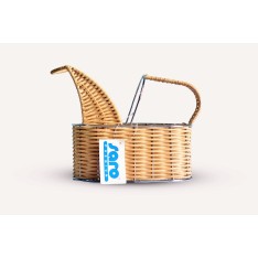 Panier bouteille de vin tissé