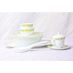set of 42 breakable dishes